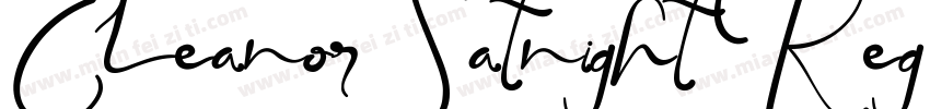Eleanor Satnight Reg字体转换